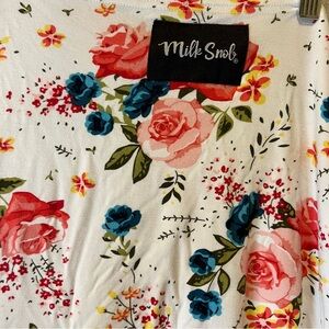 Milk Snob Knit French Floral Kids Nursing and Car Seat Cover Roses Flowers Chic